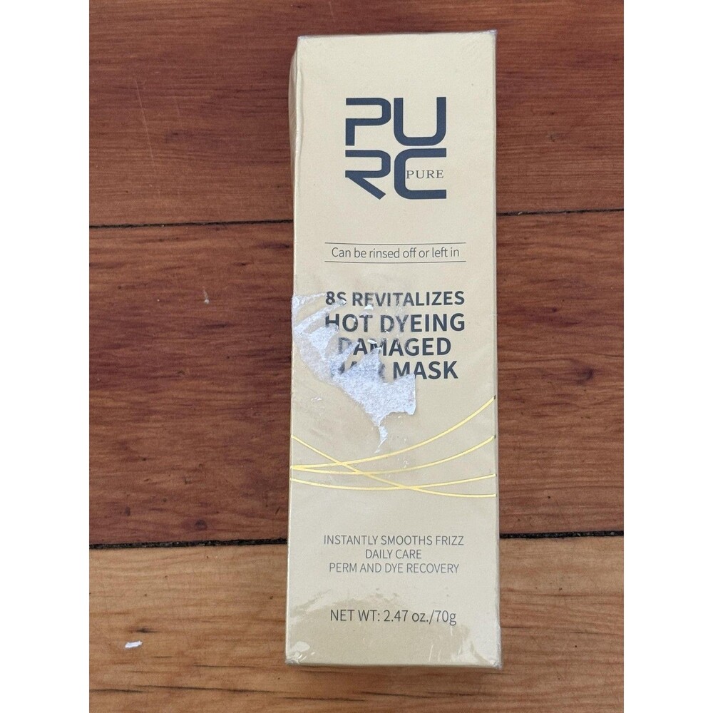 PURC 8S Hot Dyeing Damaged Hair Mask 2.47oz Keratin Deep Repair Anti-Frizz